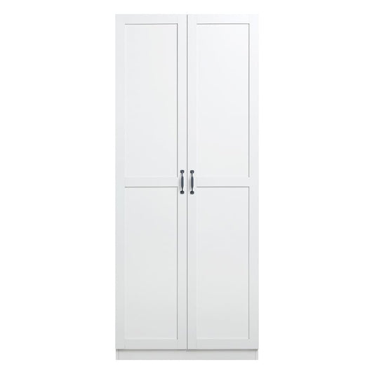 Manhattan Comfort - Hopkins Storage Closet with 7 Adjustable Shelves in White - 2GLF-WH veiw 1