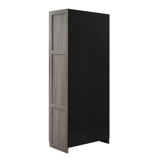 Manhattan Comfort - Hopkins Storage Closet with 4 Fixed & Adjustable Shelves in Grey - 3GLF-GY veiw 2