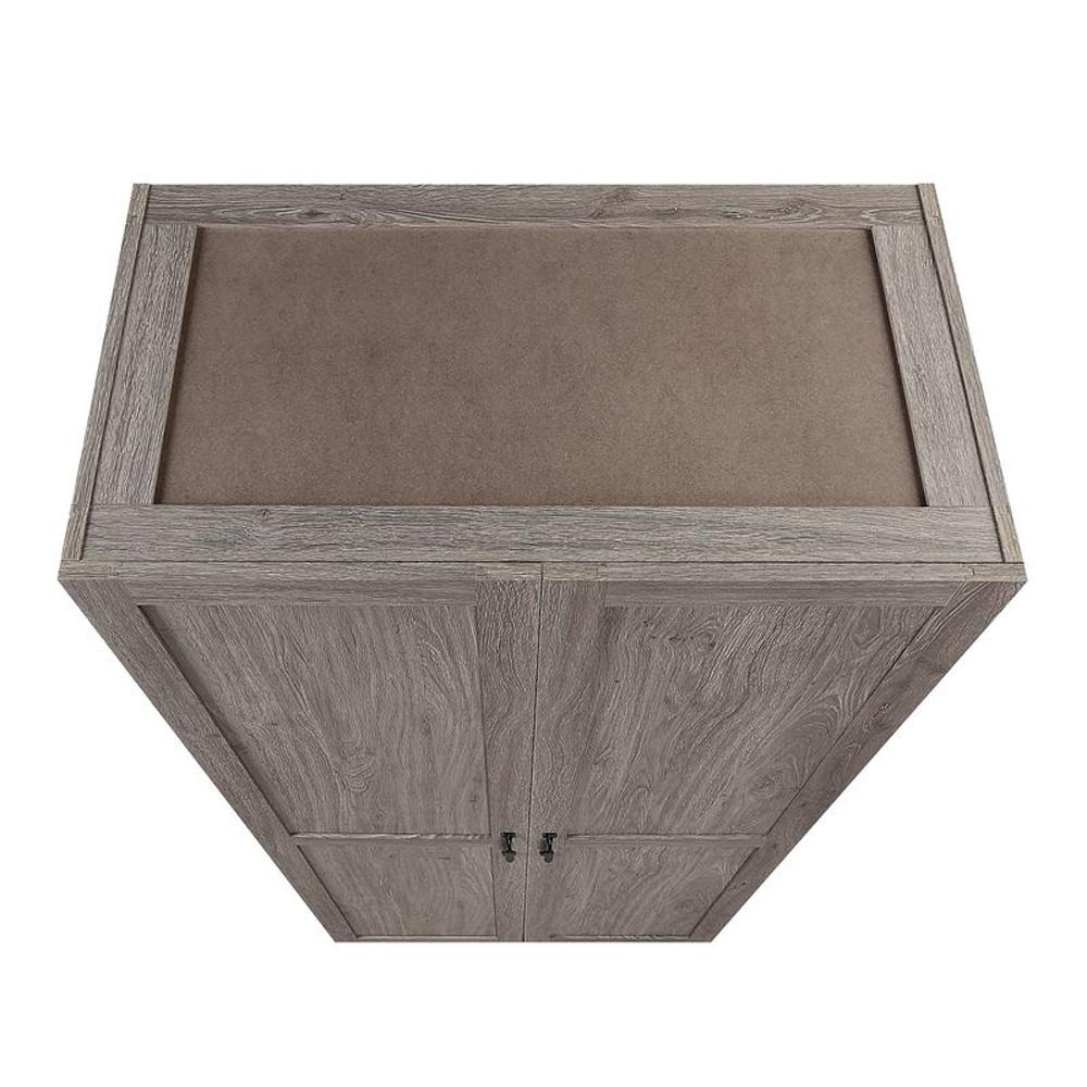 Manhattan Comfort - Hopkins Storage Closet with 4 Fixed & Adjustable Shelves in Grey - 3GLF-GY veiw 5