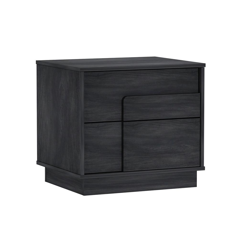 Manhattan Comfort - Horizon Nightstand with 2 Drawers in Charcoal Grey - Set of 2 - 2-NS003-GY veiw 2