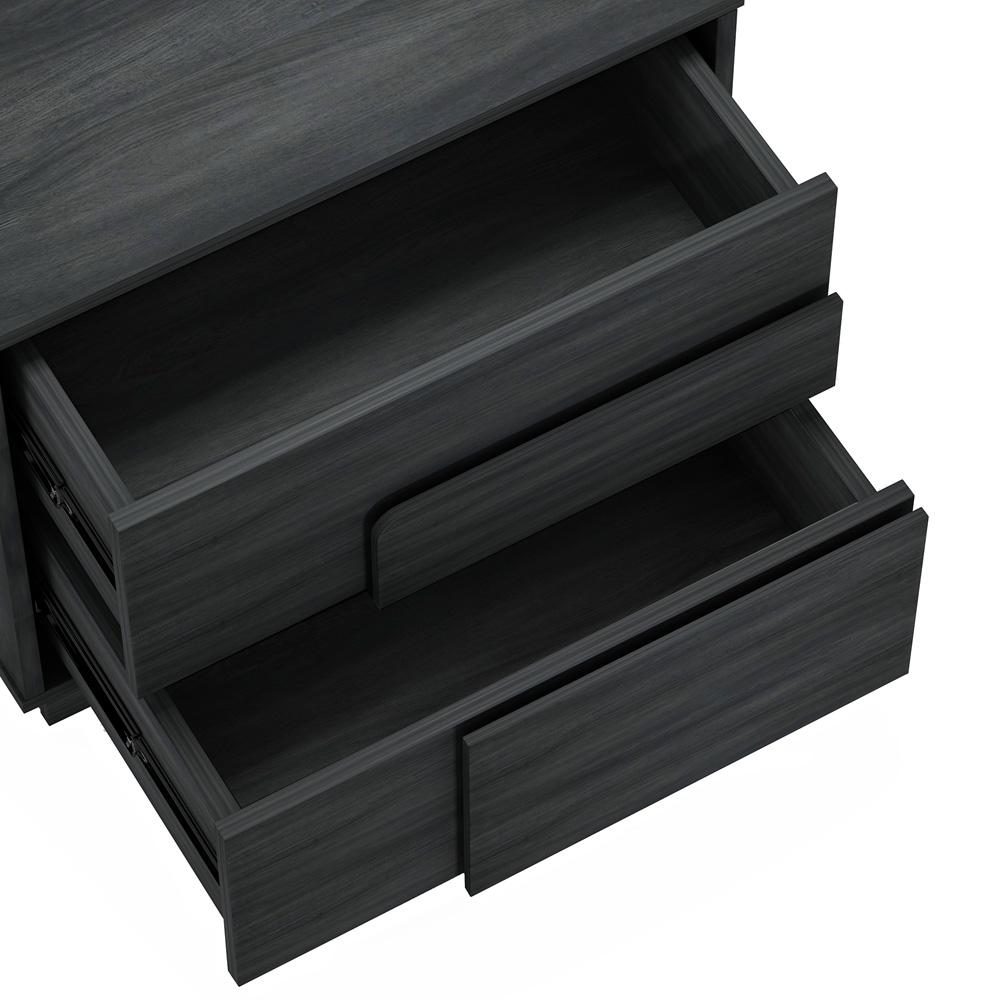 Manhattan Comfort - Horizon Nightstand with 2 Drawers in Charcoal Grey - Set of 2 - 2-NS003-GY veiw 7