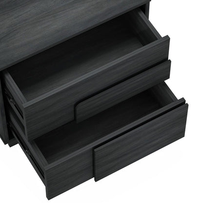 Manhattan Comfort - Horizon Nightstand with 2 Drawers in Charcoal Grey - Set of 2 - 2-NS003-GY veiw 7