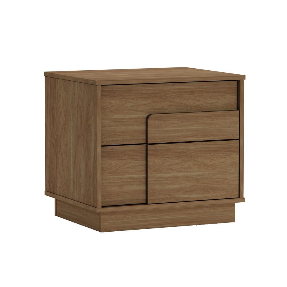 Manhattan Comfort - Horizon Nightstand with 4 Drawers in Maple - Set of 2 - 2-NS003-MP veiw 2