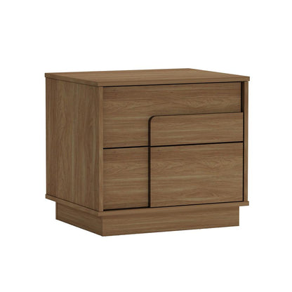 Manhattan Comfort - Horizon Nightstand with 4 Drawers in Maple - Set of 2 - 2-NS003-MP veiw 2