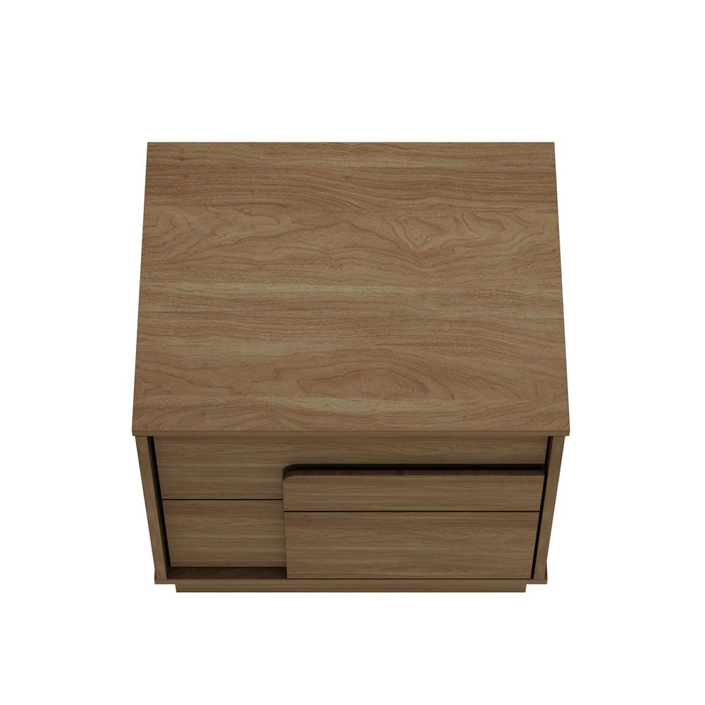 Manhattan Comfort - Horizon Nightstand with 4 Drawers in Maple - Set of 2 - 2-NS003-MP veiw 3