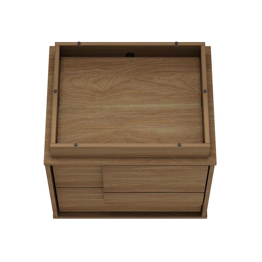 Manhattan Comfort - Horizon Nightstand with 4 Drawers in Maple - Set of 2 - 2-NS003-MP veiw 6