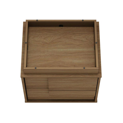 Manhattan Comfort - Horizon Nightstand with 4 Drawers in Maple - Set of 2 - 2-NS003-MP veiw 6