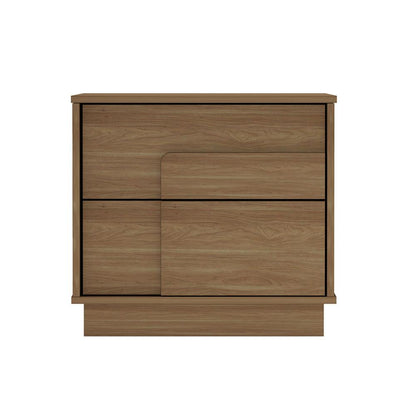 Manhattan Comfort - Horizon Nightstand with 2 Drawers in Maple - NS003-MP veiw 1
