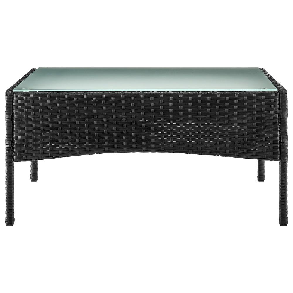 Manhattan Comfort - 4-Piece Imperia Patio Set with Iron Steel Legs in Black and Grey - OD-CV008-GY veiw 5