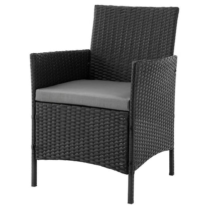 Manhattan Comfort - 3-Piece Imperia Patio Set with Iron Steel Legs in Grey - OD-CV020-GY veiw 4