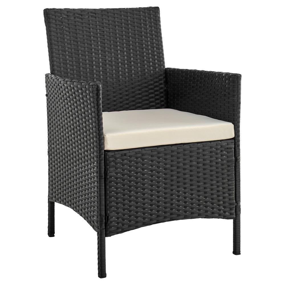 Manhattan Comfort - 3-Piece Imperia Patio Set with Iron Steel Legs in Grey and Cream - OD-CV020-CR veiw 2