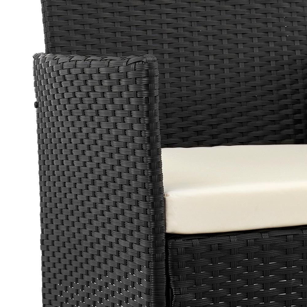 Manhattan Comfort - 3-Piece Imperia Patio Set with Iron Steel Legs in Grey and Cream - OD-CV020-CR veiw 9