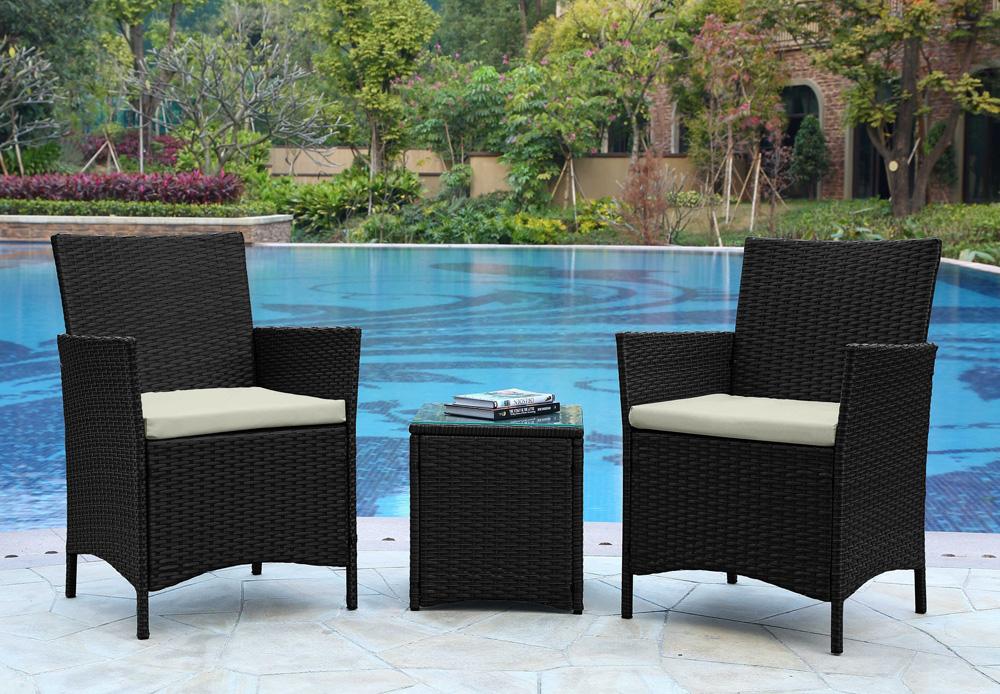 Manhattan Comfort - 3-Piece Imperia Patio Set with Iron Steel Legs in Grey and Cream - OD-CV020-CR veiw 10