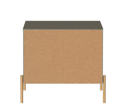 Manhattan Comfort - Jasper Nightstand with 2 Drawers in Grey - 51352 veiw 5