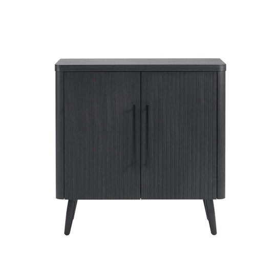 Manhattan Comfort - Jodie Accent Cabinet with 2 Adjustable Shelves in Charcoal Grey - AC001-GY veiw 1