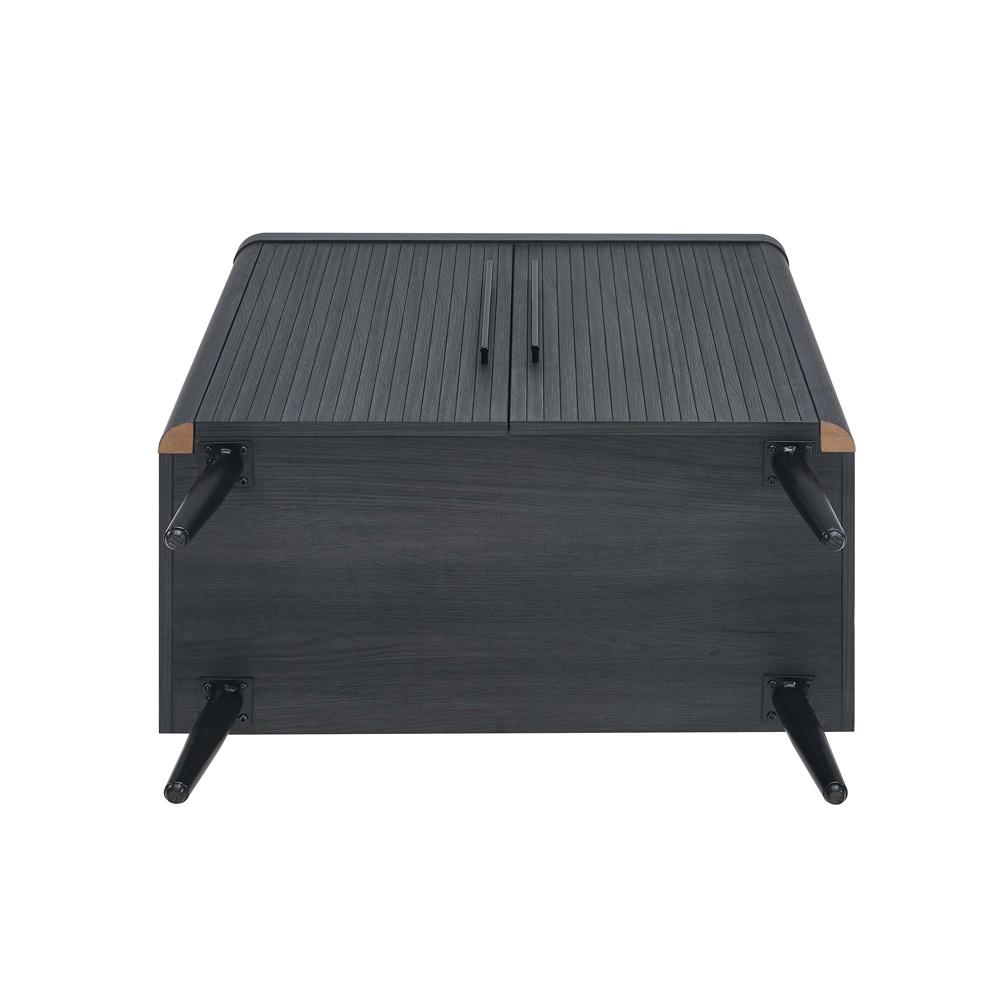 Manhattan Comfort - Jodie Accent Cabinet with 2 Adjustable Shelves in Charcoal Grey - AC001-GY veiw 4