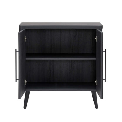 Manhattan Comfort - Jodie Accent Cabinet with 2 Adjustable Shelves in Charcoal Grey - AC001-GY veiw 5