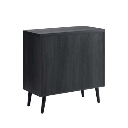 Manhattan Comfort - Jodie Accent Cabinet with 2 Adjustable Shelves in Charcoal Grey - AC001-GY veiw 6