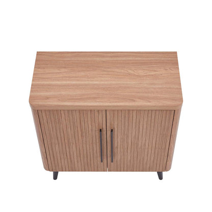 Manhattan Comfort - Jodie Accent Cabinet with 2 Adjustable Shelves in Maple - AC001-MP veiw 3