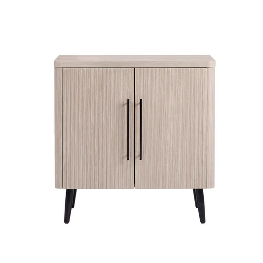 Manhattan Comfort - Jodie Accent Cabinet with 2 Adjustable Shelves in Whitewashed Oak - AC001-OK veiw 1