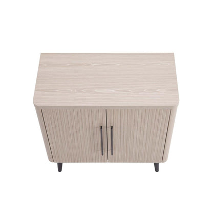 Manhattan Comfort - Jodie Accent Cabinet with 2 Adjustable Shelves in Whitewashed Oak - AC001-OK veiw 3