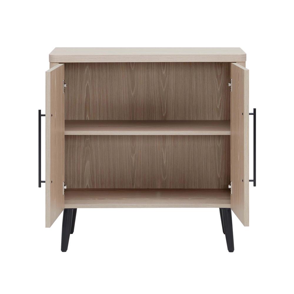 Manhattan Comfort - Jodie Accent Cabinet with 2 Adjustable Shelves in Whitewashed Oak - AC001-OK veiw 4