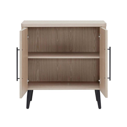 Manhattan Comfort - Jodie Accent Cabinet with 2 Adjustable Shelves in Whitewashed Oak - AC001-OK veiw 4