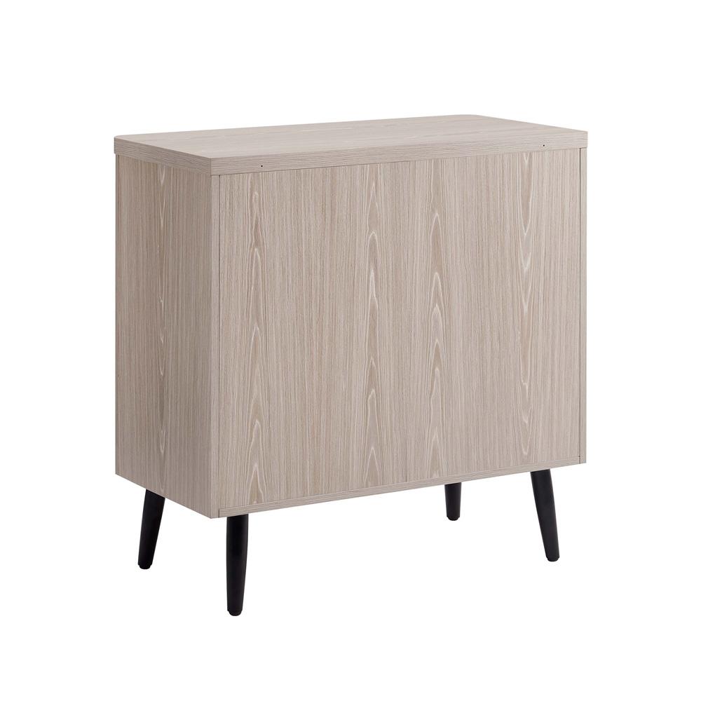 Manhattan Comfort - Jodie Accent Cabinet with 2 Adjustable Shelves in Whitewashed Oak - AC001-OK veiw 6