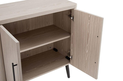 Manhattan Comfort - Jodie Accent Cabinet with 2 Adjustable Shelves in Whitewashed Oak - AC001-OK veiw 7