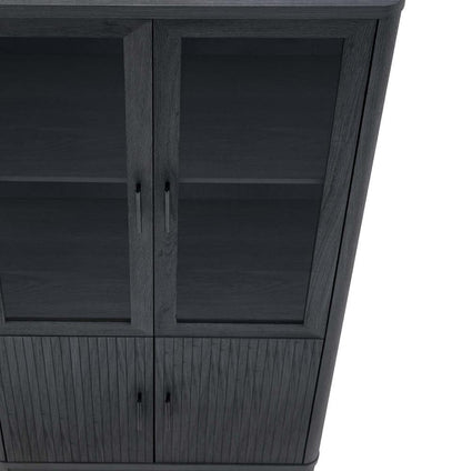 Manhattan Comfort - Jodie Bookcase with 12 Adjustable Shelves in Charcoal Grey - Set of 2 - 2-BC001-GY veiw 8