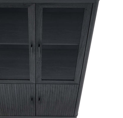 Manhattan Comfort - Jodie Bookcase with 18 Adjustable Shelves in Charcoal Grey - Set of 3 - 3-BC001-GY veiw 8