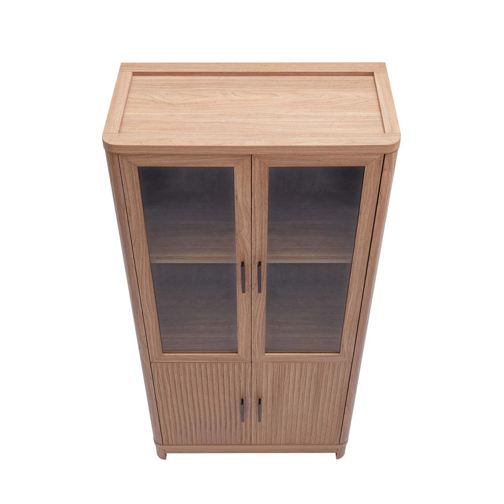Manhattan Comfort - Jodie Bookcase with 18 Adjustable Shelves in Maple - Set of 3 - 3-BC001-MP veiw 3