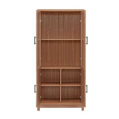 Manhattan Comfort - Jodie Bookcase with 18 Adjustable Shelves in Maple - Set of 3 - 3-BC001-MP veiw 4