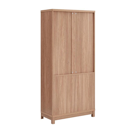 Manhattan Comfort - Jodie Bookcase with 18 Adjustable Shelves in Maple - Set of 3 - 3-BC001-MP veiw 6