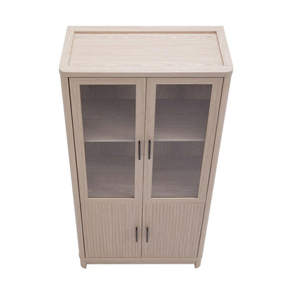 Manhattan Comfort - Jodie Bookcase with 18 Adjustable Shelves in Whitewashed Oak - Set of 3 - 3-BC001-OK veiw 3