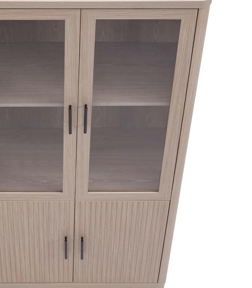 Manhattan Comfort - Jodie Bookcase with 18 Adjustable Shelves in Whitewashed Oak - Set of 3 - 3-BC001-OK veiw 8