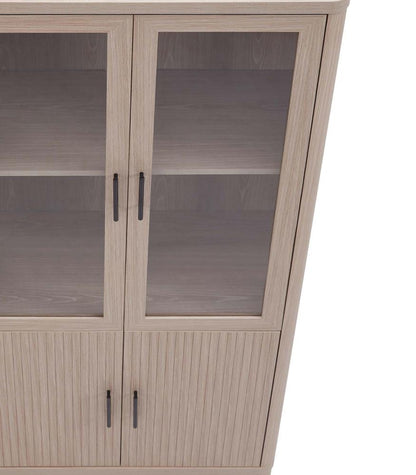 Manhattan Comfort - Jodie Bookcase with 18 Adjustable Shelves in Whitewashed Oak - Set of 3 - 3-BC001-OK veiw 8