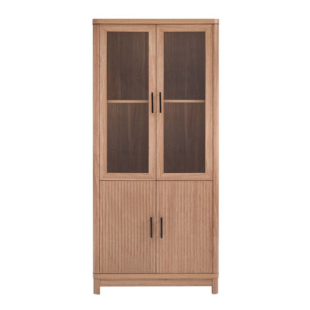 Manhattan Comfort - Jodie Bookcase with 6 Adjustable Shelves in Maple - BC001-MP veiw 1
