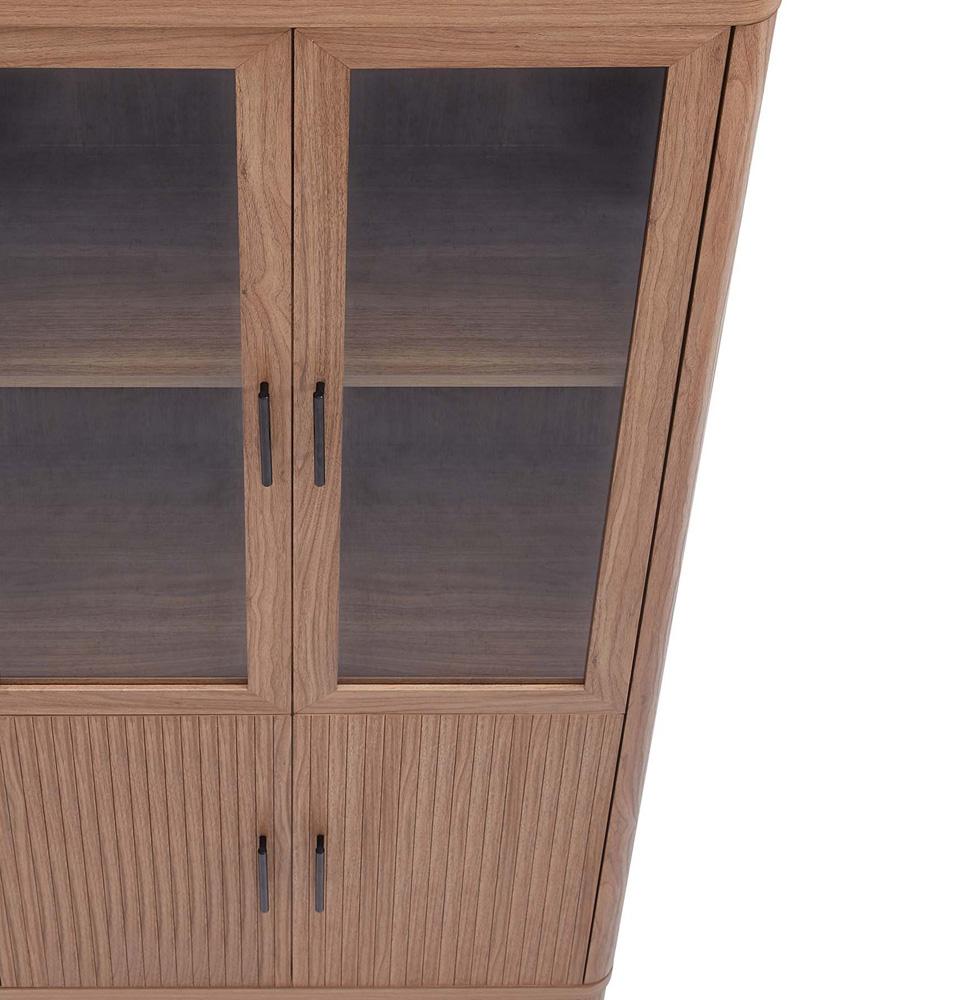 Manhattan Comfort - Jodie Bookcase with 6 Adjustable Shelves in Maple - BC001-MP veiw 8