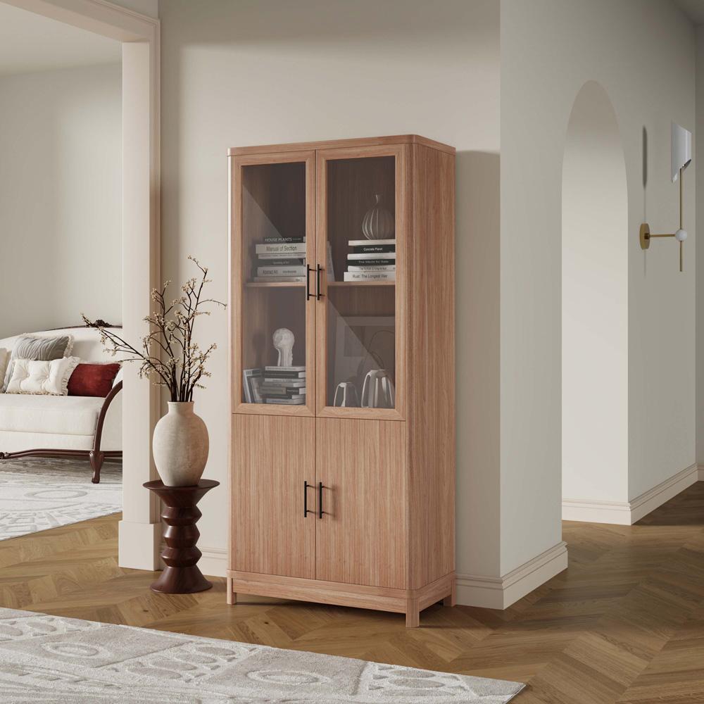 Manhattan Comfort - Jodie Bookcase with 6 Adjustable Shelves in Maple - BC001-MP veiw 10