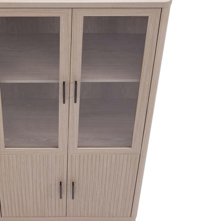 Manhattan Comfort - Jodie Bookcase with 6 Adjustable Shelves in Whitewashed Oak - BC001-OK veiw 8
