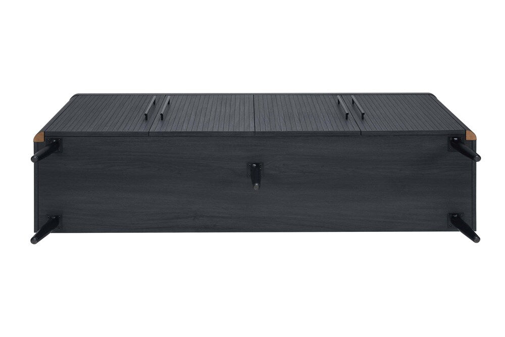 Manhattan Comfort - Jodie Sideboard with 8 Adjustable Shelves in Charcoal Grey - SB001-GY veiw 4