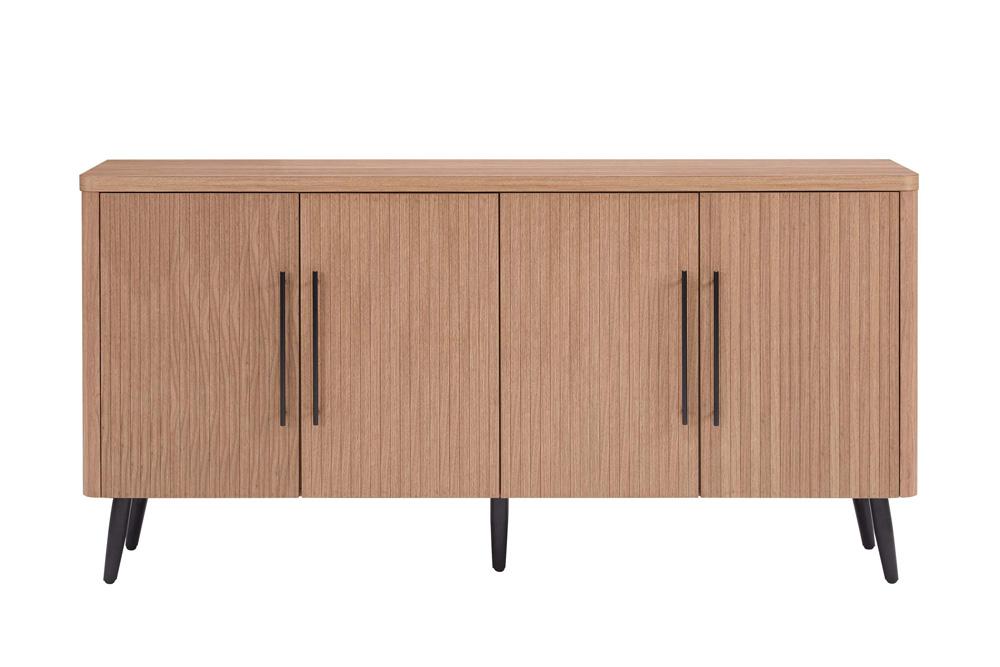 Manhattan Comfort - Jodie Sideboard with 8 Adjustable Shelves in Maple - SB001-MP veiw 1