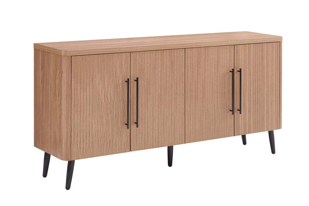 Manhattan Comfort - Jodie Sideboard with 8 Adjustable Shelves in Maple - SB001-MP veiw 2