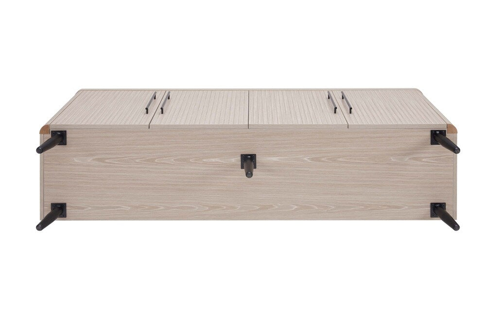 Manhattan Comfort - Jodie Sideboard with 8 Adjustable Shelves in Whitewashed Oak - SB001-OK veiw 5