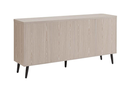 Manhattan Comfort - Jodie Sideboard with 8 Adjustable Shelves in Whitewashed Oak - SB001-OK veiw 6