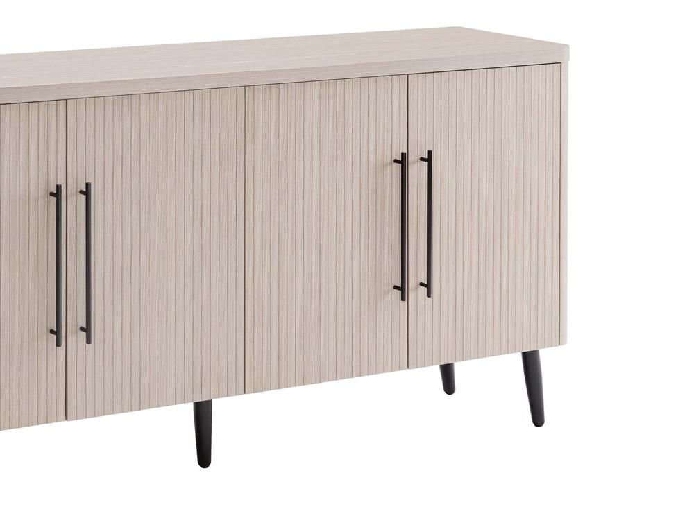Manhattan Comfort - Jodie Sideboard with 8 Adjustable Shelves in Whitewashed Oak - SB001-OK veiw 8