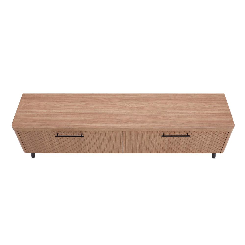 Manhattan Comfort - Jodie TV Stand with 2 Semi Pull Drawers in Maple - TV003-MP veiw 4