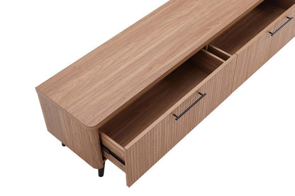 Manhattan Comfort - Jodie TV Stand with 2 Semi Pull Drawers in Maple - TV003-MP veiw 8