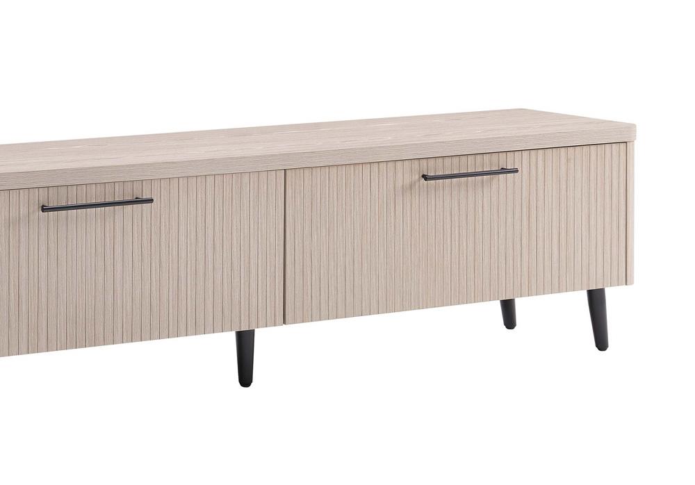 Manhattan Comfort - Jodie TV Stand with 2 Semi Pull Drawers in Whitewashed Oak - TV003-OK veiw 9